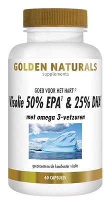GOLDEN NATURALS VISOLIE 50 EPA  25 DHA 60 SOFTGEL CAPS